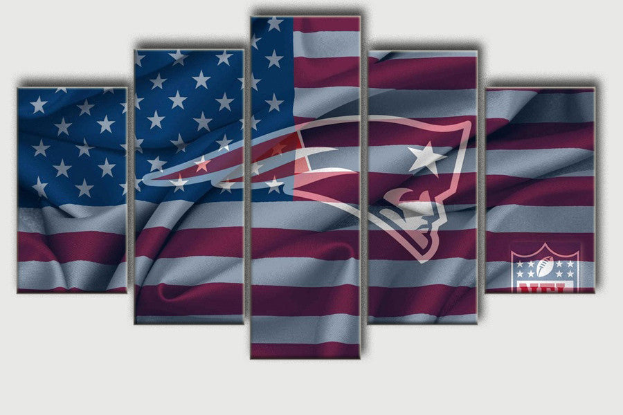 5Panel American USA United States of America Flag Canvas Wall Art Print On canvas painting Home Decor Picture Modular Unframed-Dollar Bargains Online Shopping Australia