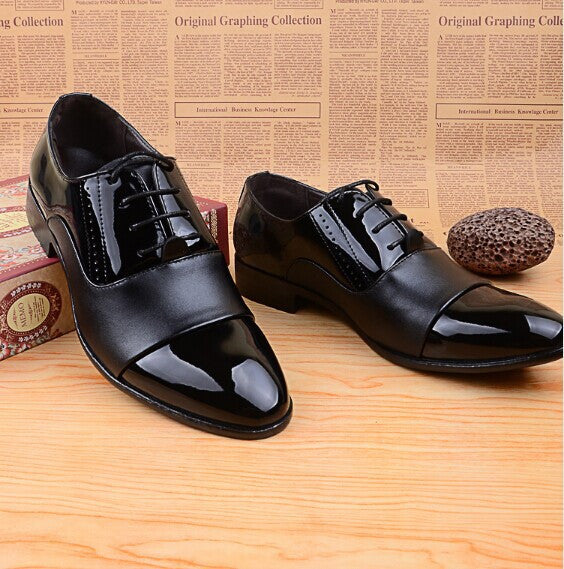 Spring Autumn Fashion Men Shoes Patent Leather Men Dress Shoes White Black Male Soft Leather Wedding Oxford Shoes BJ3073-Dollar Bargains Online Shopping Australia