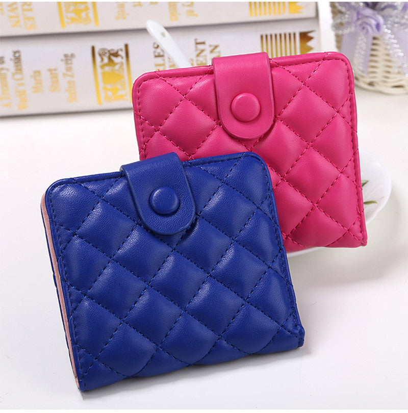 Korea Fashion high faux leather women wallets multi-cards position short hasp purse female XF212-Dollar Bargains Online Shopping Australia