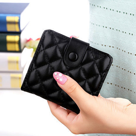 Korea Fashion high faux leather women wallets multi-cards position short hasp purse female XF212-Dollar Bargains Online Shopping Australia