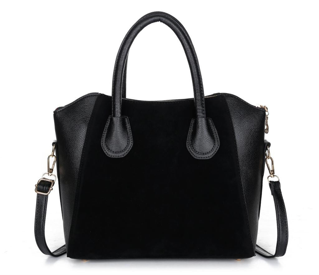 Bag fashion bags patchwork nubuck leather women's handbag smiley shoulder bags-Dollar Bargains Online Shopping Australia