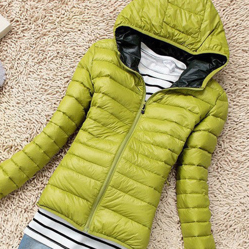 Winter Jacket Women Cotton Down Parka Hooded Women's Coat Casual Slim Down & Parkas Solid Basic Women's Jacket Long Sleeve Coat-Dollar Bargains Online Shopping Australia
