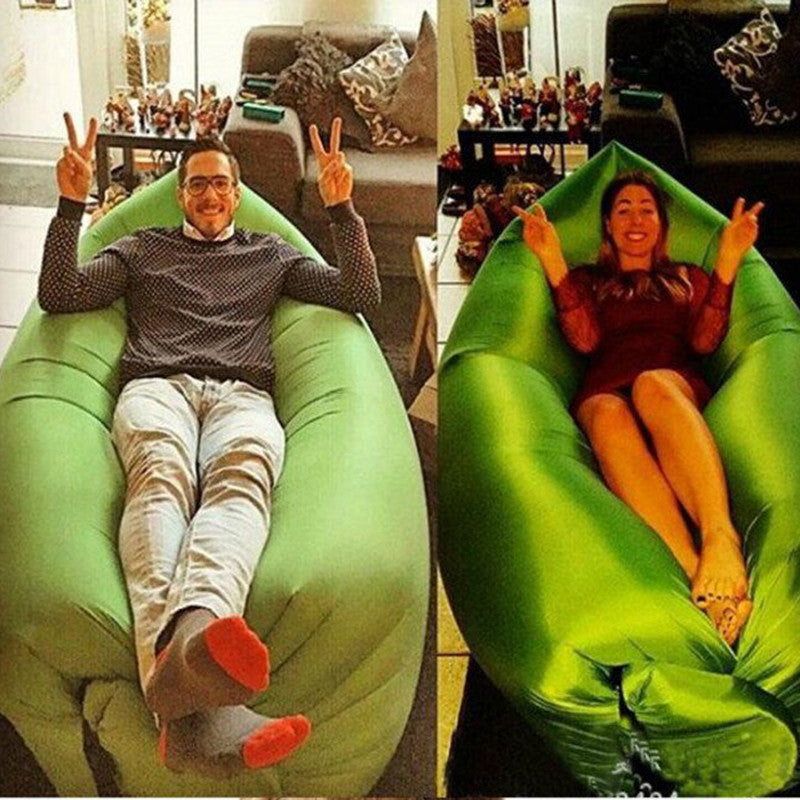 Beach Portable Outdoor Inflatable Bone Furniture Sofa Hammock Sleeping Camping Air Bed Nylon Lazy bed Clean Big-Dollar Bargains Online Shopping Australia
