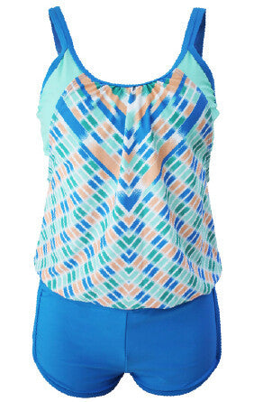 est High Quality Black Layered-Style Striped Tankini With Triangle Briefs LC41990 Fashion Beach Swimsuits-Dollar Bargains Online Shopping Australia