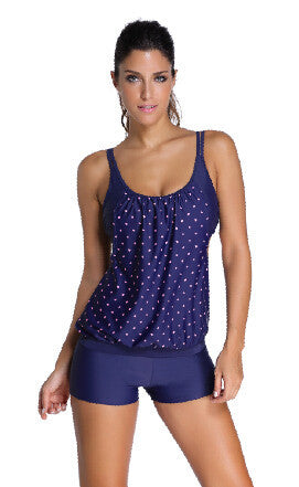 est High Quality Black Layered-Style Striped Tankini With Triangle Briefs LC41990 Fashion Beach Swimsuits-Dollar Bargains Online Shopping Australia