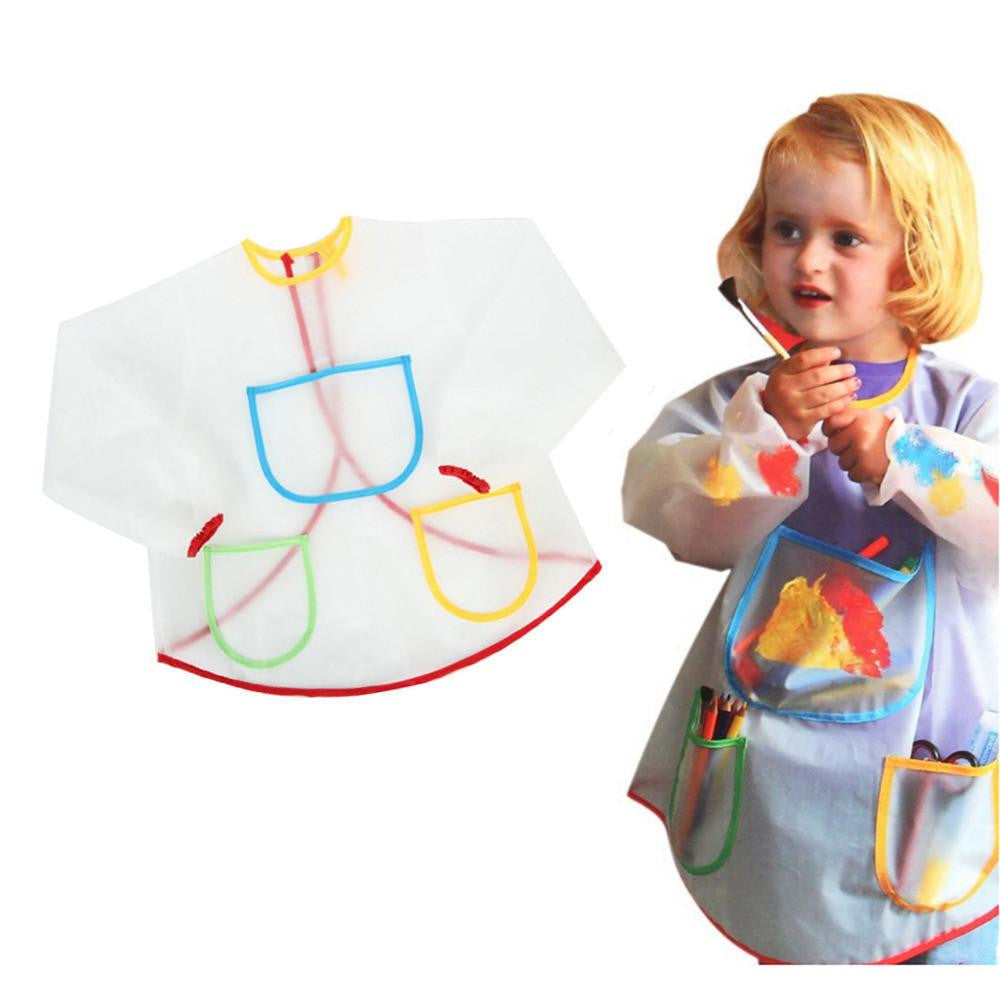 Waterproof Anti-Wear Apron Painting Drawing Coat for Children Costume Crafts DIY Paint antifouling aprons for kids Kindergarten
