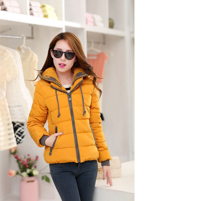 Fashion Women Down jacket Big yards Thickening Super Warm Coats Hooded Jacket Splicing Slim Women Coat G1558