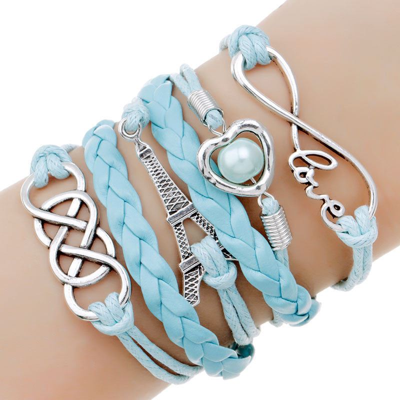 multilayer Charm bracelet anchor bracelet men paracord bracelets love pulsera hombre leather bracelet bijoux homme-Dollar Bargains Online Shopping Australia