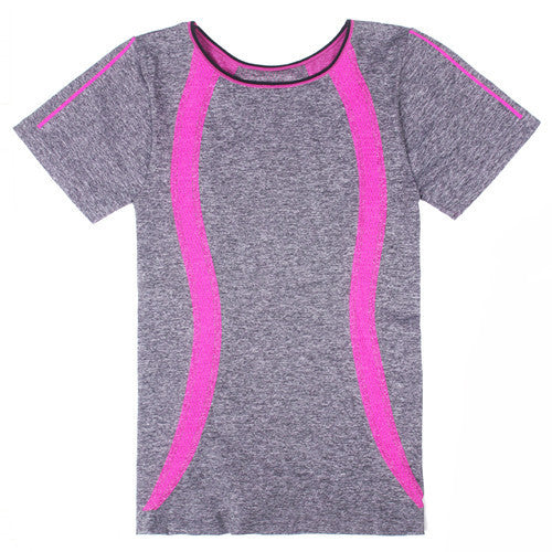 Style Yoga Gym Compression Tights Women's Sport T-shirts Dry Quick Running Short Sleeve Fitness Women Clothes Tees tops-Dollar Bargains Online Shopping Australia