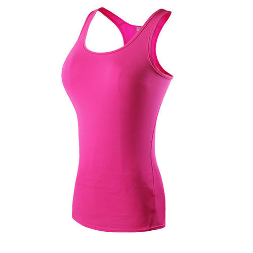 Quick Dry Sleeveless Shirts Women Fitness Training Athletic Vest Running Workout Sports White Yoga Suit Shirt Tank Tops-Dollar Bargains Online Shopping Australia