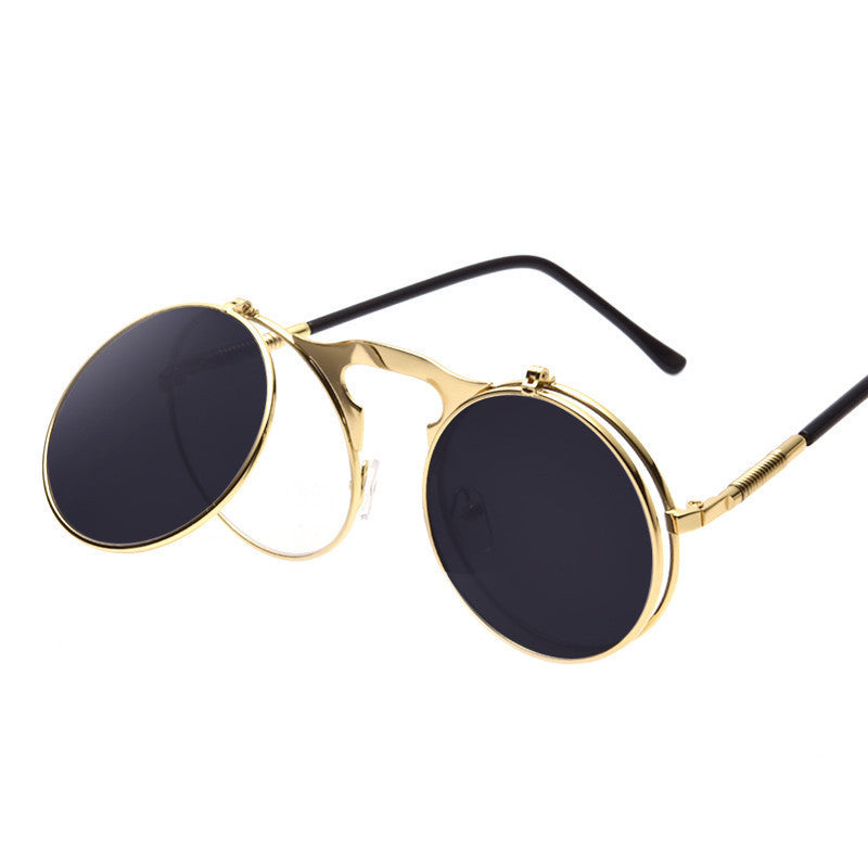 VINTAGE STEAMPUNK Sunglasses round Designer steam punk Metal women COATING SUNGLASSES Men Retro CIRCLE SUN GLASSES-Dollar Bargains Online Shopping Australia