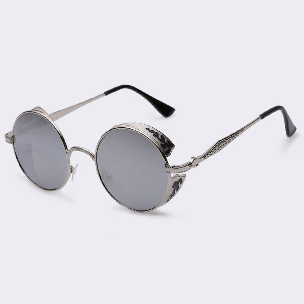 Steampunk Vintage Sunglass Fashion round sunglasses women brand designer metal carving sun glasses men oculos de sol S1635-Dollar Bargains Online Shopping Australia