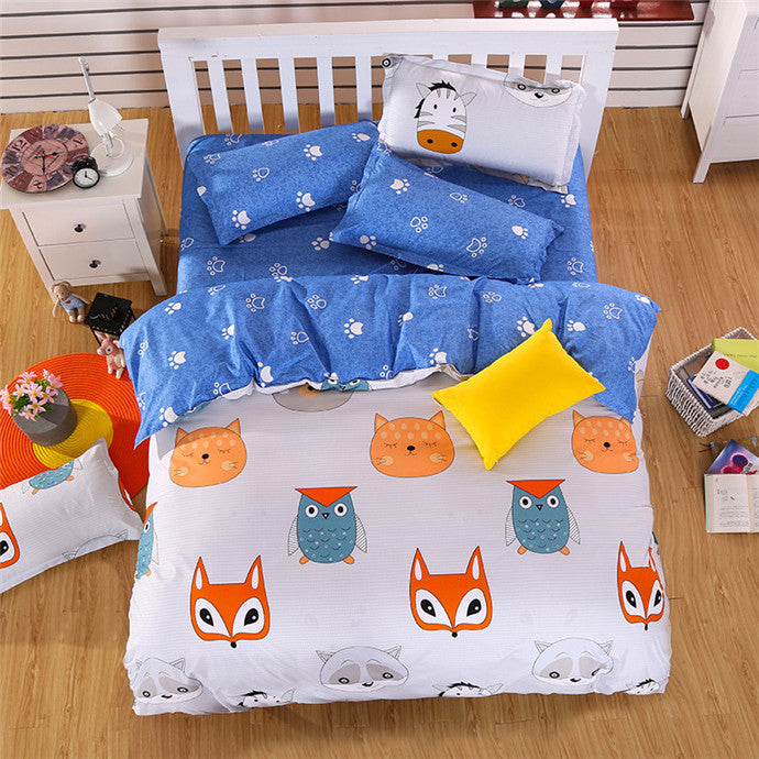 4/3 PCS Bedding-set Bedding Set Bed Sheets Duvet Cover King Size Linens Colcha De Cama Bedspread No Cotton Comforter 042-Dollar Bargains Online Shopping Australia