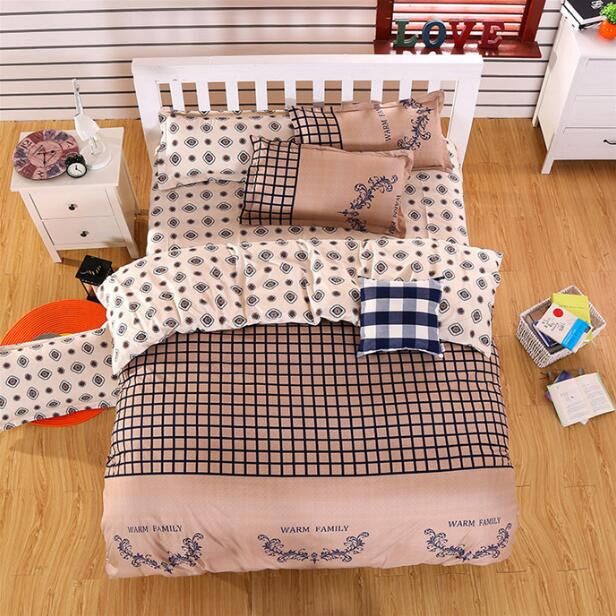 4/3 PCS Bedding-set Bedding Set Bed Sheets Duvet Cover King Size Linens Colcha De Cama Bedspread No Cotton Comforter 042-Dollar Bargains Online Shopping Australia