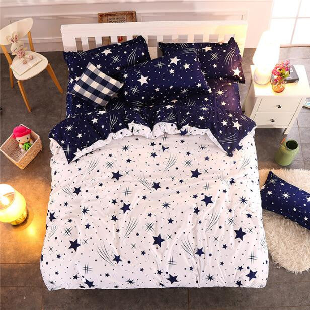 4/3 PCS Bedding-set Bedding Set Bed Sheets Duvet Cover King Size Linens Colcha De Cama Bedspread No Cotton Comforter 042-Dollar Bargains Online Shopping Australia