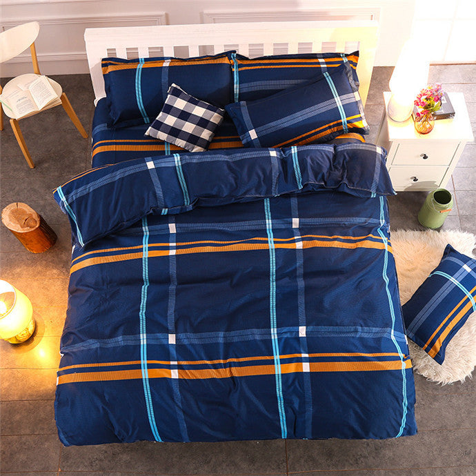 4/3 PCS Bedding-set Bedding Set Bed Sheets Duvet Cover King Size Linens Colcha De Cama Bedspread No Cotton Comforter 042-Dollar Bargains Online Shopping Australia