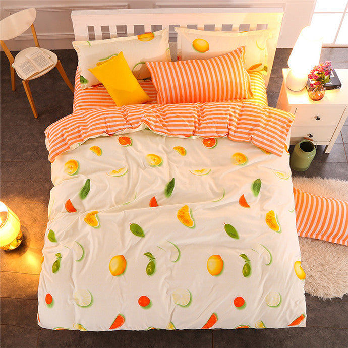 4/3 PCS Bedding-set Bedding Set Bed Sheets Duvet Cover King Size Linens Colcha De Cama Bedspread No Cotton Comforter 042-Dollar Bargains Online Shopping Australia