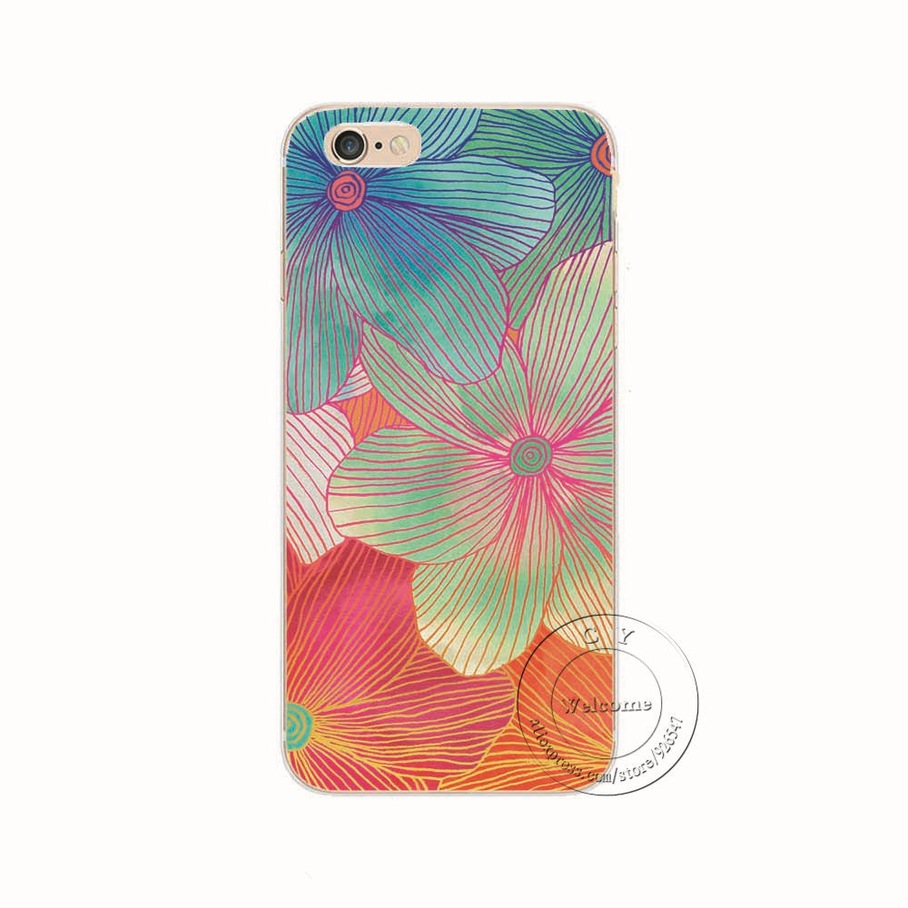 Shell For Apple iPhone 5 5S SE 5C 6 6S 7 Plus 6SPlus Back Case Cover Printing Mandala Flower Datura Floral Cell Phone Cases-Dollar Bargains Online Shopping Australia
