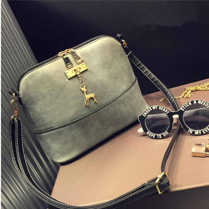 vintage Nubuck Leather Women Bags Fashion Small Shell Bag Women Shoulder Bag Summer Casual Crossbody Bag-Dollar Bargains Online Shopping Australia