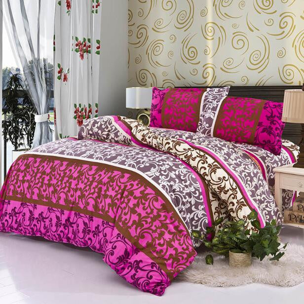 3/4Pcs Bedding-set Family Cotton Bedding Set Bed Sheets Duvet Cover King Size Linens Quilt Pillow Bedspread No Cotton Comforter-Dollar Bargains Online Shopping Australia