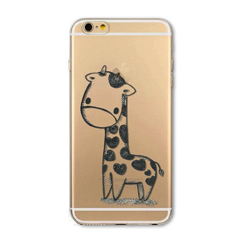 iPhone Case Cover For iPhone 6 6s 4.7" Ultra Soft TPU Silicon Transparent Flowers Animals Scenery Mobile Phone Bag Cover-Dollar Bargains Online Shopping Australia