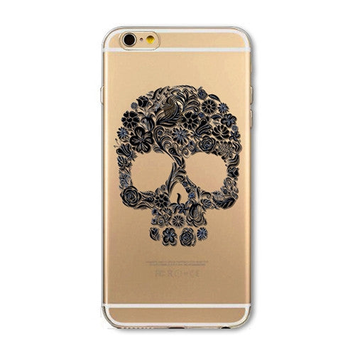 iPhone Case Cover For iPhone 6 6s 4.7" Ultra Soft TPU Silicon Transparent Flowers Animals Scenery Mobile Phone Bag Cover-Dollar Bargains Online Shopping Australia