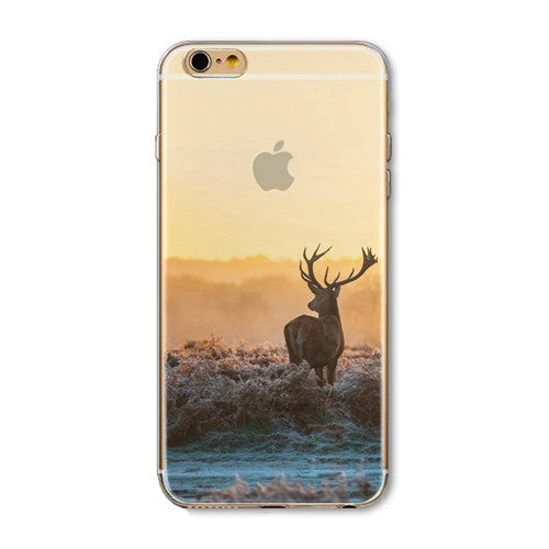 iPhone Case Cover For iPhone 6 6s 4.7" Ultra Soft TPU Silicon Transparent Flowers Animals Scenery Mobile Phone Bag Cover-Dollar Bargains Online Shopping Australia