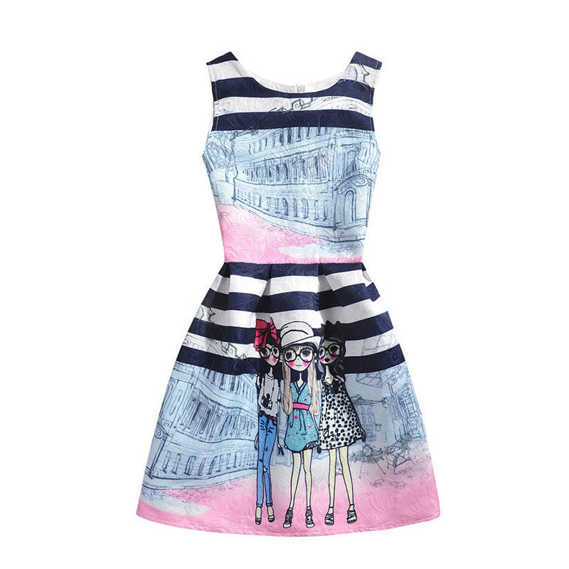 Online discount shop Australia - Girls Dresses Brand Fashion Robe Cotton Print Girl Dress Princess Dresses Girls Clothes
