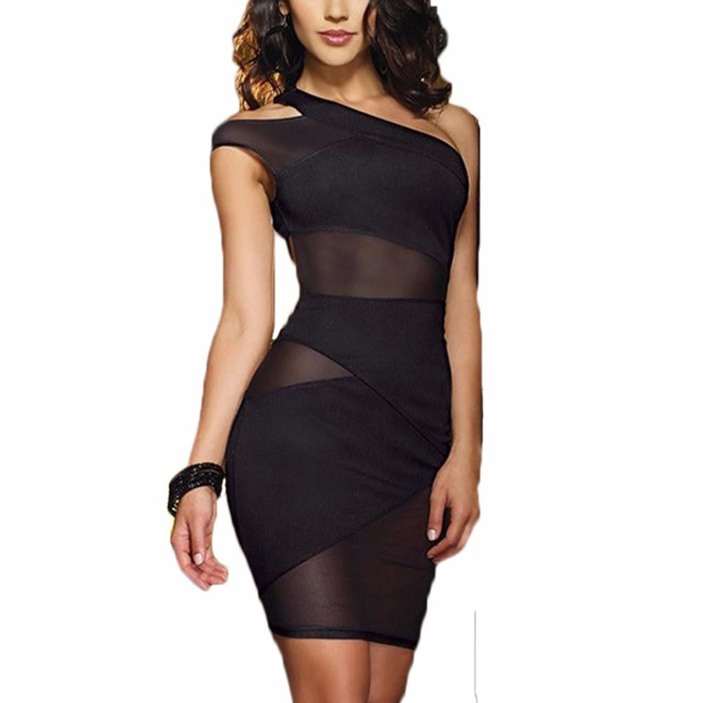 Summer Mini Nightclub Bandage Dress Women Bodycon Ladies Splicing Lace bandage Pencil dress vestidos