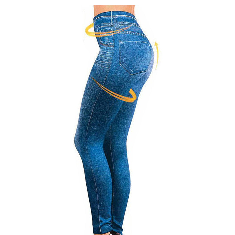 Online discount shop Australia - Leggings Jeans Women Denim Pants with Pocket Slim Jeggings Fitness Plus Size Leggings