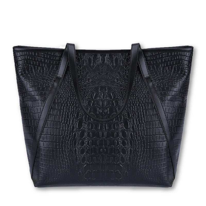 Black Casual Women Shoulder Bags PU Leather Female Big Tote Bags for Ladies Handbag Large Capacity sac a main femme de marque-Dollar Bargains Online Shopping Australia