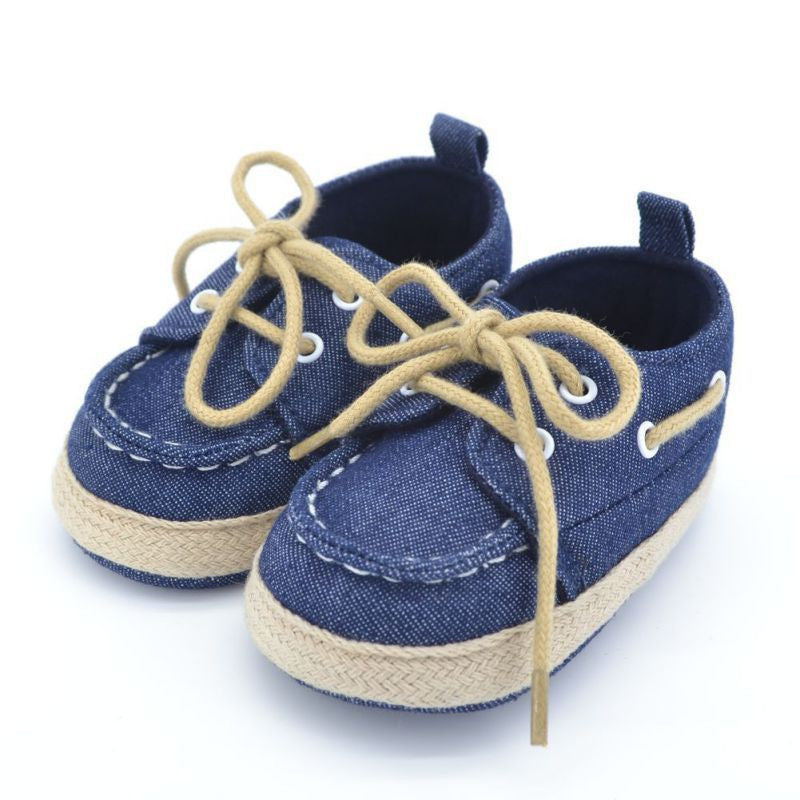 Toddler First Walker Baby Shoes Boy Girl Soft Sole Crib Laces Sneaker Prewalker Sapatos