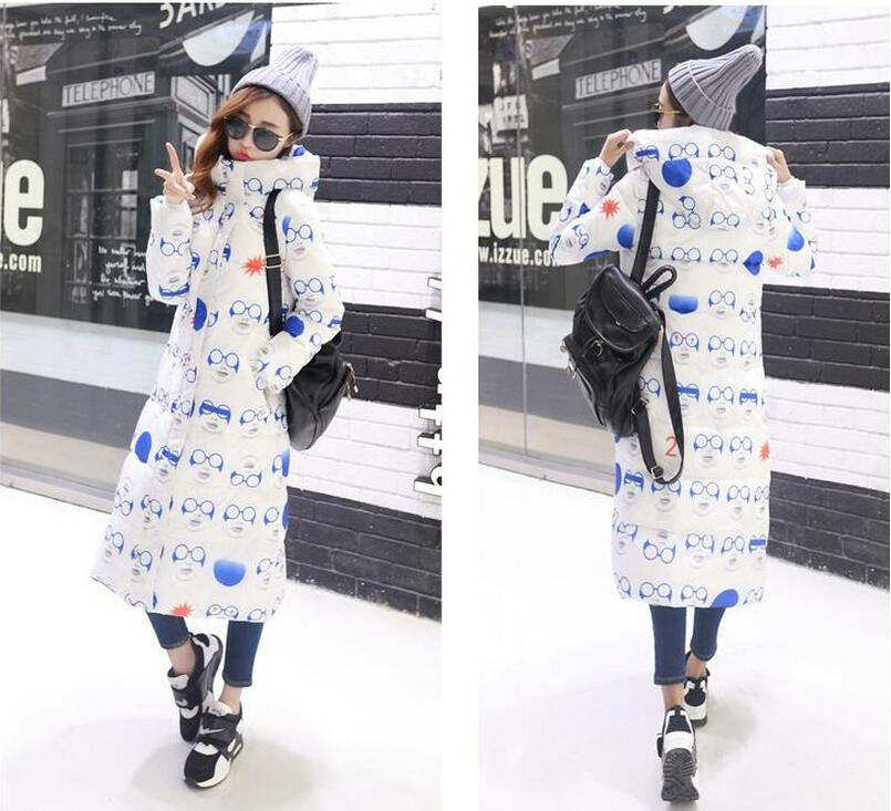 Winter Women's Cotton Slim Long Coat Hooded Parka Jackets Coats White Overcoat Plus Size Down Parkas-Dollar Bargains Online Shopping Australia