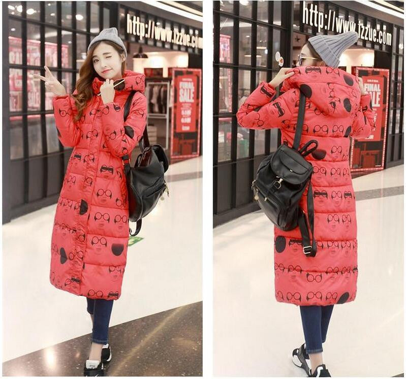 Winter Women's Cotton Slim Long Coat Hooded Parka Jackets Coats White Overcoat Plus Size Down Parkas-Dollar Bargains Online Shopping Australia