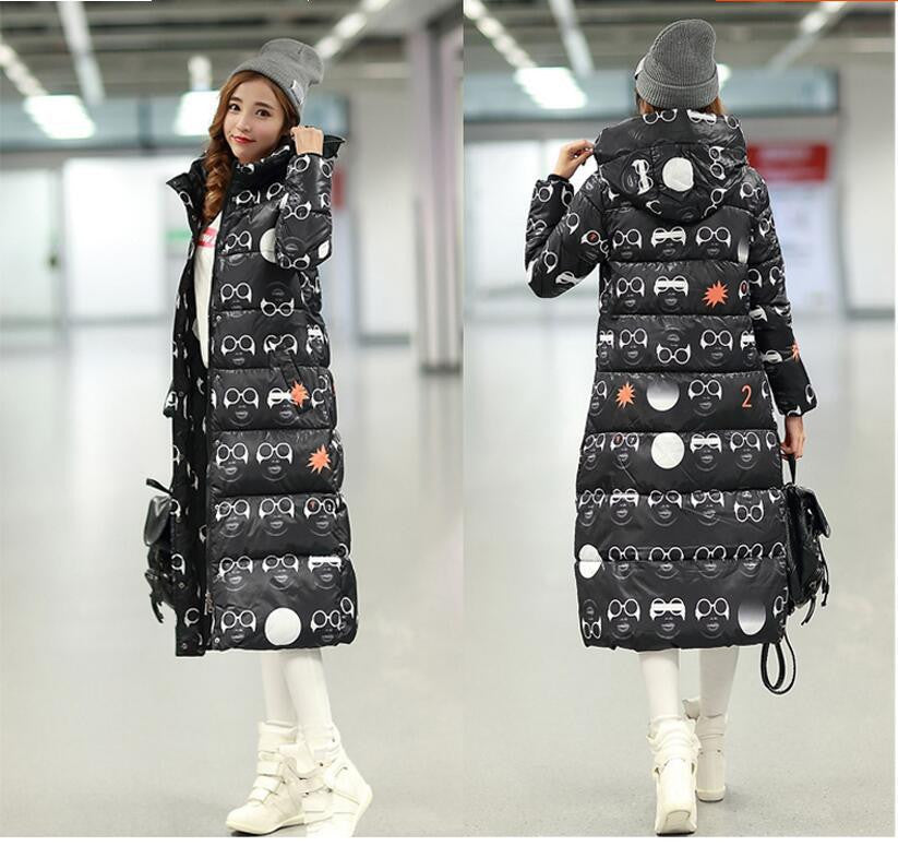 Winter Women's Cotton Slim Long Coat Hooded Parka Jackets Coats White Overcoat Plus Size Down Parkas-Dollar Bargains Online Shopping Australia