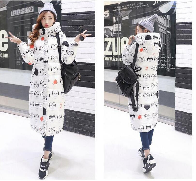 Winter Women's Cotton Slim Long Coat Hooded Parka Jackets Coats White Overcoat Plus Size Down Parkas-Dollar Bargains Online Shopping Australia