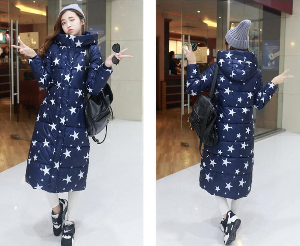 Winter Women's Cotton Slim Long Coat Hooded Parka Jackets Coats White Overcoat Plus Size Down Parkas-Dollar Bargains Online Shopping Australia