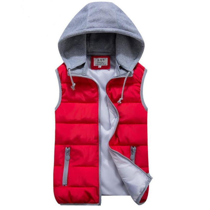 Women's detachable hood vest Slim hooded cotton vest fashion glossy female models down vest waistcoat vest