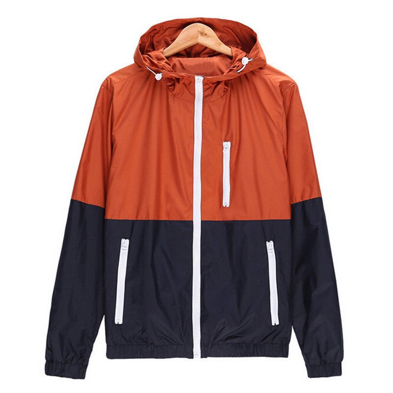 Online discount shop Australia - Casual Jacket Thin Men Thin Windbreaker Sportswear Slim Zipper Coats 3XL ZHY1499