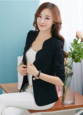 Fashion Spring autumn Women Suit Jacket Coat Solid color slim OL ladies work wear blazer feminino chaquetas mujer J1421-Dollar Bargains Online Shopping Australia