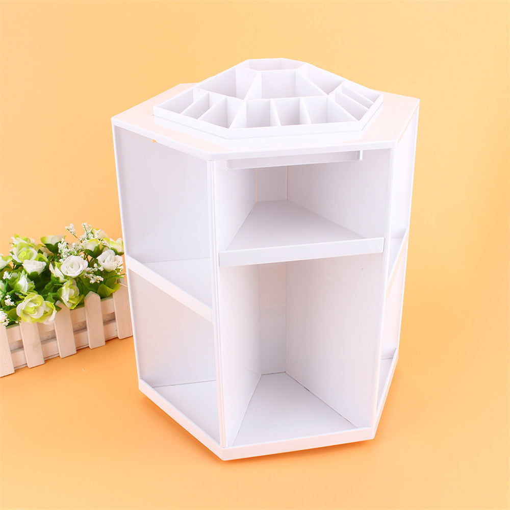 1Pcs 360 DEGREE ROTATING COSMETIC ORGANIZER MAKE UP BOX BRUSH HOLDER CLEANUP DISPLAY-Dollar Bargains Online Shopping Australia