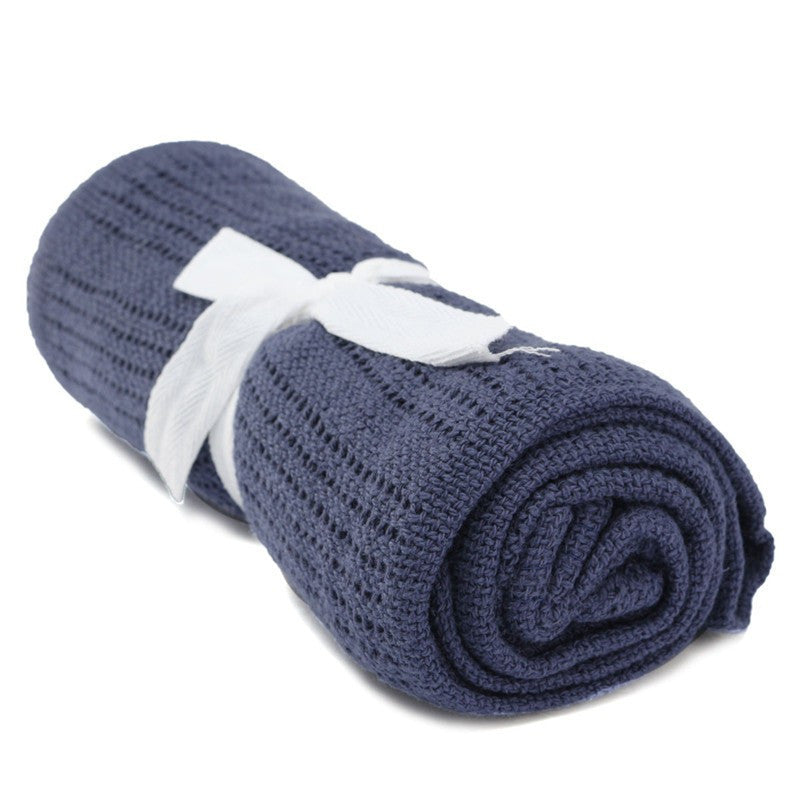 born Baby Blankets Super Soft Cotton Crochet Summer 100cmX80cm Candy Color Prop Crib Casual Sleeping Bed Supplies Hole Wrap-Dollar Bargains Online Shopping Australia