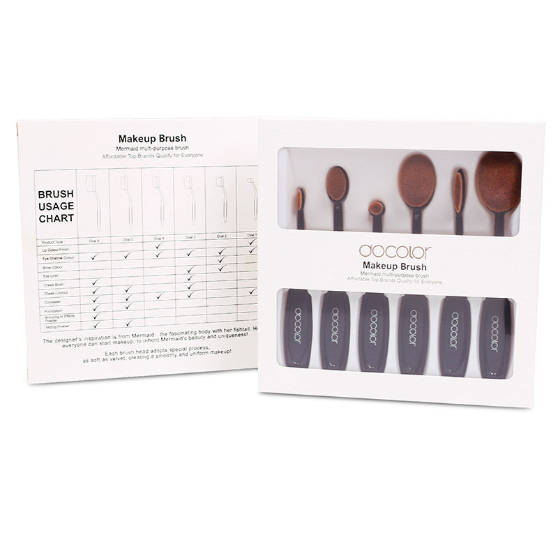Docolor oval makeup brushes 10pcs oval brush set professional makeup brushes set toothbrush make up brushes holder with nice box-Dollar Bargains Online Shopping Australia