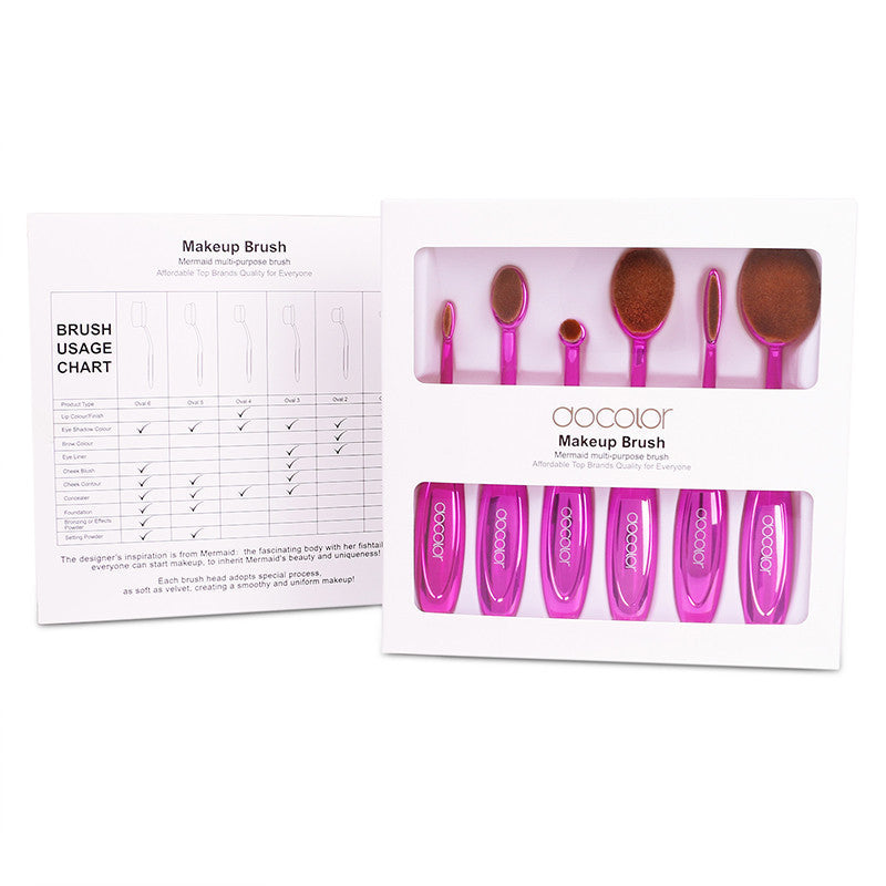 Docolor oval makeup brushes 10pcs oval brush set professional makeup brushes set toothbrush make up brushes holder with nice box-Dollar Bargains Online Shopping Australia