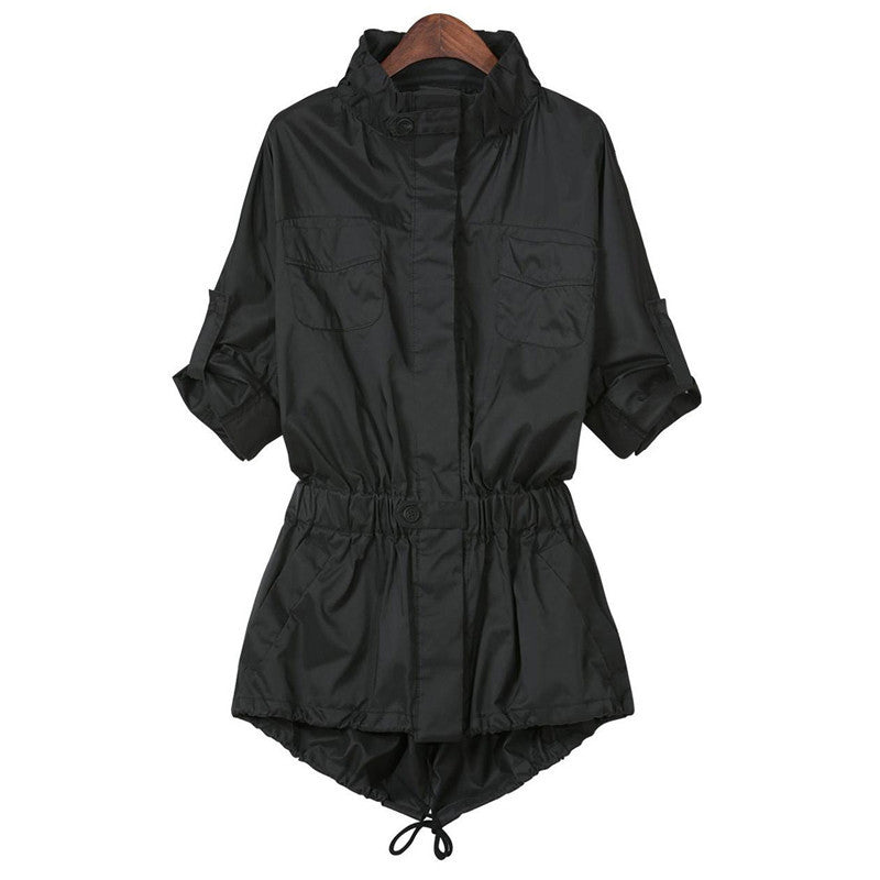 Autumn Style Ladies Single Breasted Long Trench Slim Black Long Sleeve Pokets Women's Outwear Trench Coat For Women Xxxxl-Dollar Bargains Online Shopping Australia