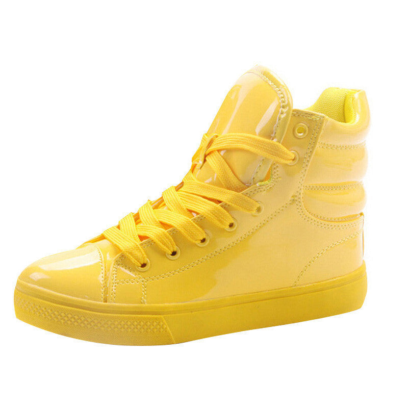 Online discount shop Australia - Lighted Candy Color High-top Shoes Men Women's Fashion Shoes Flat Platform Shoes Couple Shoes XWB001