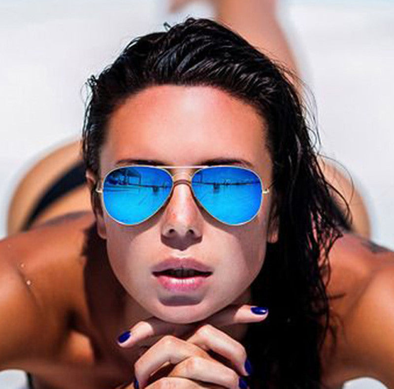 Online discount shop Australia - Brand Design Grade Aviator Sunglasses Women Men Mirror Sunglasses Points Sun Glasses For Women Female Male Ladies Sunglass