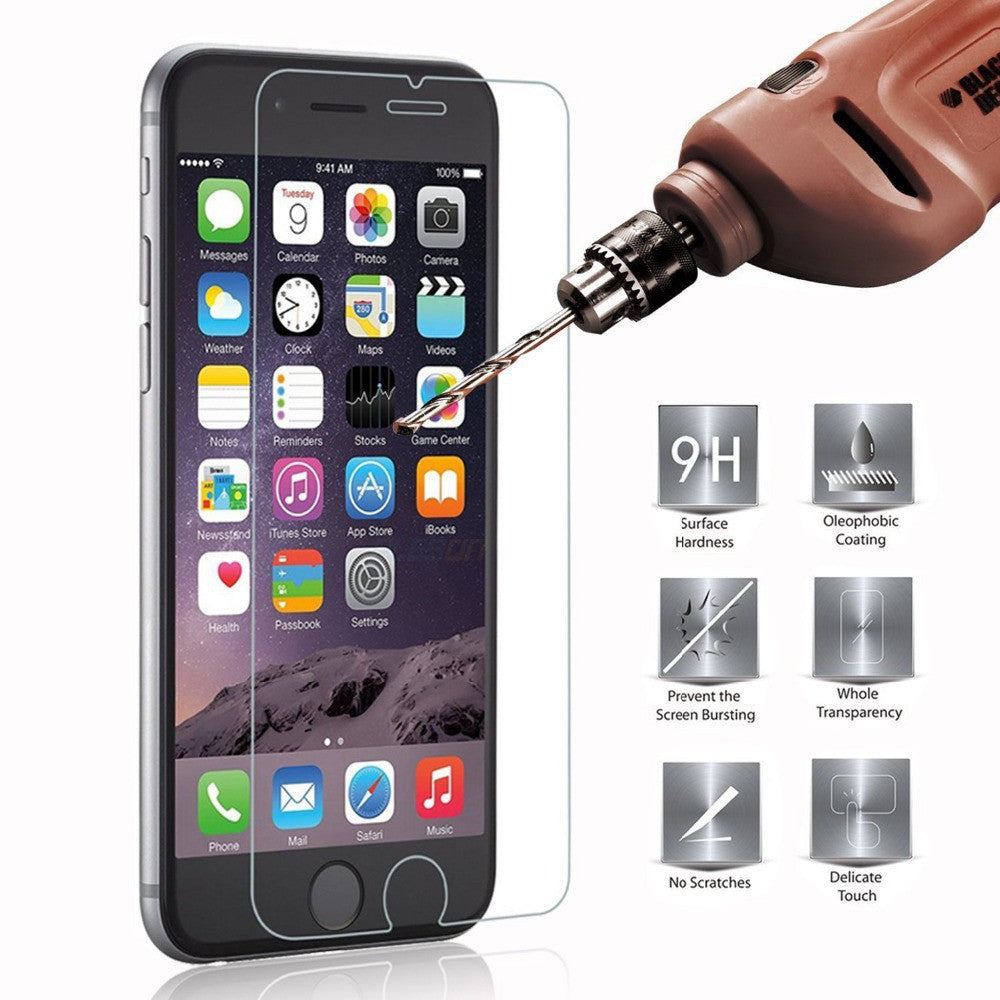 Tempered Glass Screen Film For Apple iphone 4 4s 5 5s 5c SE 6s 6 7 Plus 7Plus Film Clear Protect Slim Shockproof Explosion-proof-Dollar Bargains Online Shopping Australia