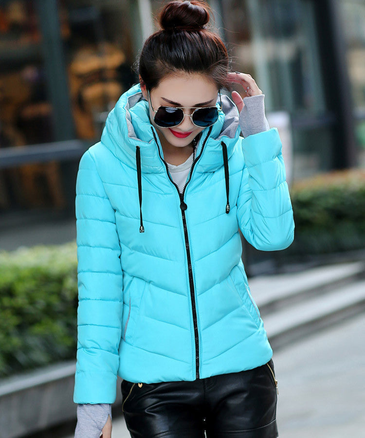 hooded plus size long sleeve warm light down padded winter jacket women parkas for women winter coat women B143-Dollar Bargains Online Shopping Australia