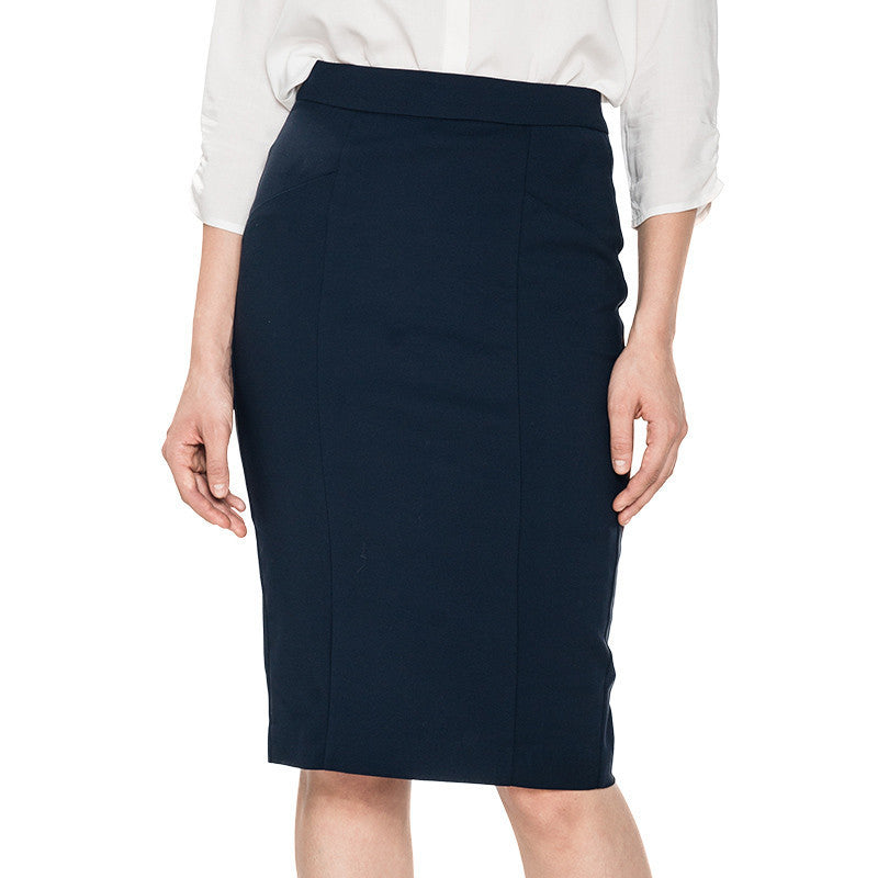 Online discount shop Australia - Casual Women Skirt Knee-length High Waisted Empire Midi Pencil Skirt